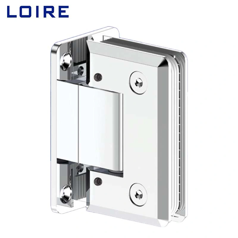 Loire Hot Sale Soild Brass Aluminium Stainless Steel Adjustable Heavy Duty Shower Glass Door Hinges Shower Hardware Fittings Accessories for Bathroom Door